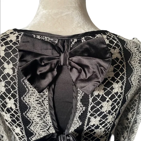 COPY - ALTERD STATE-BLACK DRESS WITH LACE OVERLAY-SIZE SMALL - Picture 7 of 13